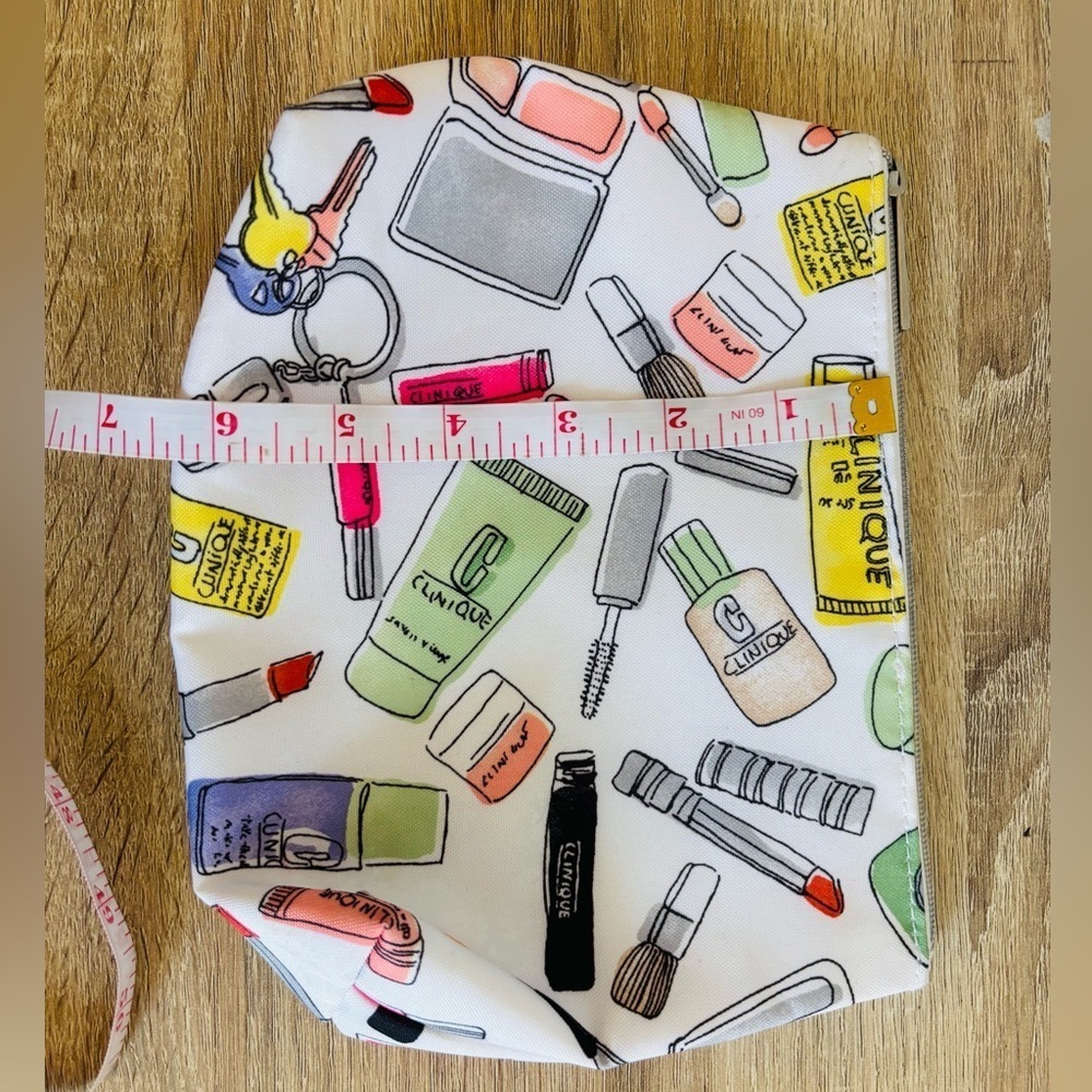 Clinique Cosmetic Makeup Print Travel Bag